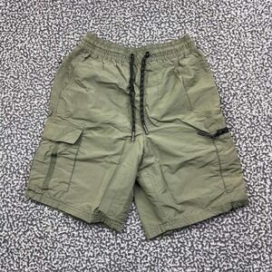 CSG Cargo Shorts Men Small Green Elastic Waist Activewear Casual S